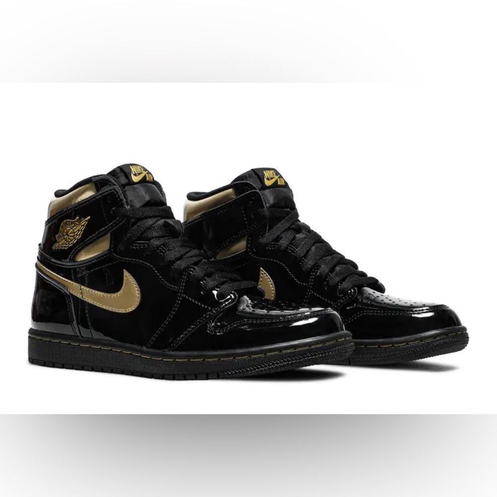 Nike Mens Air Jordan 1 Retro High OG Knicks Leather Basketball Sz 9